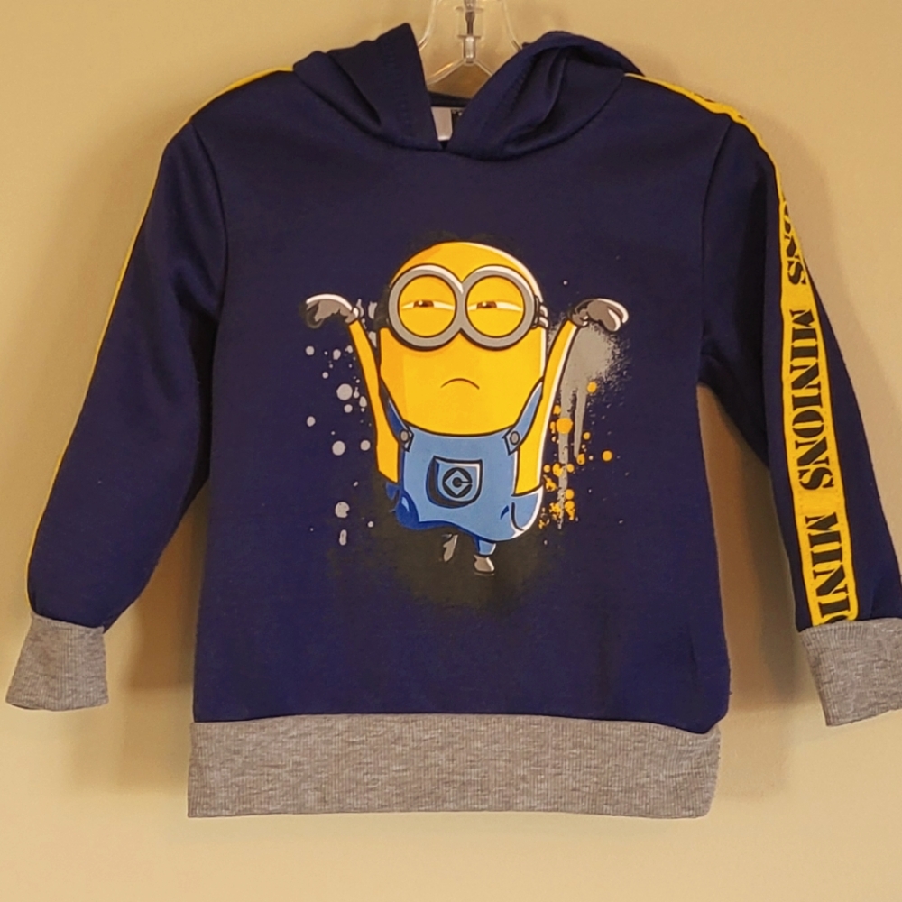 Minions navy pullover hoodie